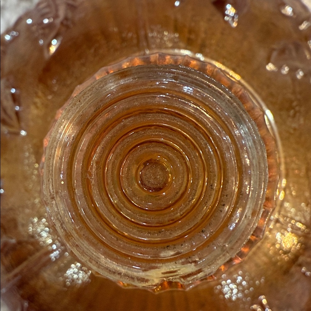 Vintage Marigold Imperial Carnival Glass Covered Butter Dish dome DOME ONLY - Picture 11 of 11